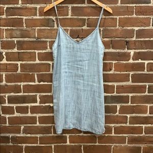 Aritzia TNA chambray cami dress S